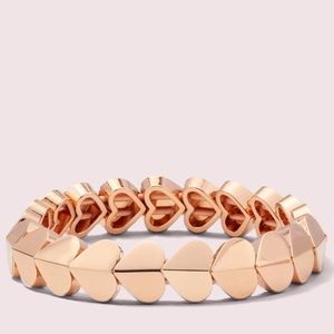 kate spade heritage spade heart stretch bracelet